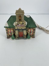 Vintage 1995 Dickens Village Collection Porcelain School House w/Light Cord - $18.65