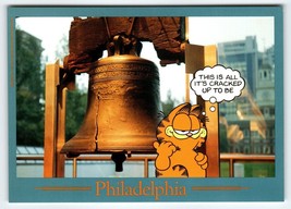Garfield Cat Postcard Philadelphia Pennsylvania Liberty Bell Jim Davis 1978 - £7.58 GBP