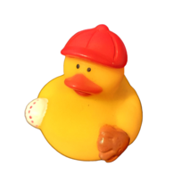 Baseball Player Duck - Bath Toy Duck 2&quot; Rubber Bath Toy - New - £7.06 GBP