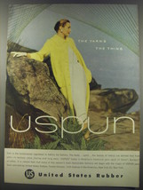 1956 United States Rubber Uspun Yarn  Ad - The yarn&#39;s the thing - £14.54 GBP