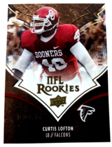 Curtis Lofton 2008 Upper Deck Icons Nfl Rookies 863/999 #239 Rc - £1.47 GBP