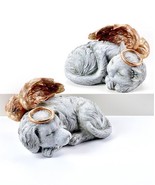 Angel Pet Memorial Heavenly Figurine with Gold Wings and Halo Cat or Dog... - €26,76 EUR