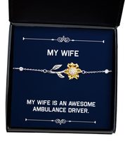 Special Wife, My Wife is an Awesome Ambulance Driver, Cool Holiday Sunfl... - £38.67 GBP