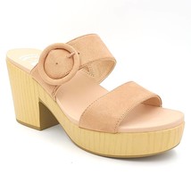 Dr Scholl&#39;s Women Platform Slide Sandals Bayside Size US 9.5M Tawny Birch Brown - £38.92 GBP