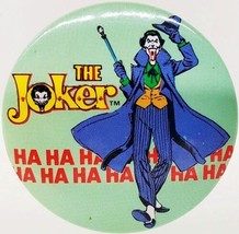 The Joker 1982 Comic Art 1.5&quot; Metal Button Group of 2 Button-Up NEW YOU CHOOSE - £6.25 GBP