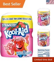 Caffeine Free Strawberry Sweetened Powdered Drink Mix 12 Count 19 oz Can... - $164.32