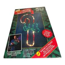 MR. CHRISTMAS LIGHT SCULPTURE Candy Cane With Bow 15" x 24"   WORKS - $40.00