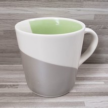 Starbucks 2005 Green White Silver 12 oz. Porcelain Coffee Mug - $18.00