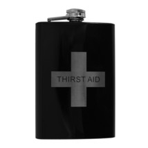 8oz BLACK Thirst Aid Flask L1 - $14.69