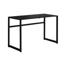 Monarch Specialties 48 in. Black Metal Tempered Glass Computer Desk - $400.49