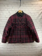 Stillwater Supply Co Coat Womens Sz XL Black Pink Plaid Zip-Up Jacket - $25.60