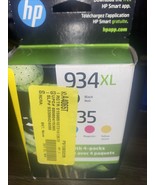 New Genuine HP 934XL 935 Black Color 4PK Ink Cartridges OfficeJet Pro 6820 - $515.49 MXN