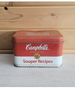 Vintage Campbell&#39;s Souper Recipes Tin 1970-80s Index Card Storage - $35.64 CAD