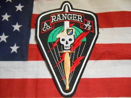 US ARMY A CO.  RANGER 3RD  OF 75TH TAN BERET POCKET PATCH - $8.00