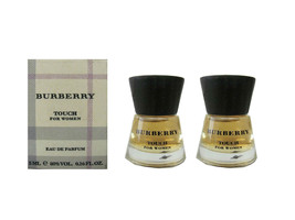 Burberry Touch by Burberry Perfume Women 2 x 5 ml Eau de Parfum Travel Mini NIB - £15.94 GBP