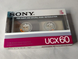 Sony UCX 60 Type II  Chrome High Bias Cassette Tape NEW FACTORY SEALED NOS - £17.09 GBP