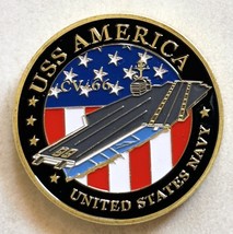 Us Navy - Uss America CV-66 Challenge Coin - £11.87 GBP