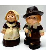 Hallmark Pilgrim Boy Girl Salt Pepper Shaker Set - $19.79