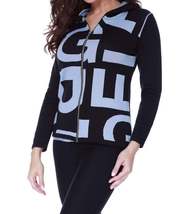 Abstract Hooded Cardigan - $70.00