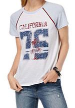 Rebellious One Juniors Cotton California Graphic T-Shirt,White,Medium - £15.53 GBP