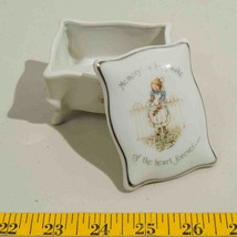 Holly Hobbie Doll Porcelain Trinket Ring Box Jewelry Japan Keepsake Memories - £11.16 GBP