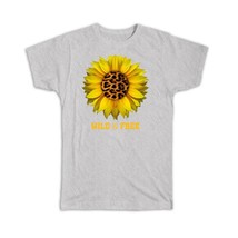 Sunflower Animal Print : Gift T-Shirt Flower Floral Yellow Decor - £14.13 GBP