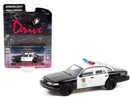 1992 Ford Crown Victoria Police Interceptor Black White Los Angeles Police Depar - £15.50 GBP