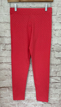 GAP KIDS Girls Size XXL (13 yrs) Leggings Jersey Knit Coral Pink Silver ... - $19.00