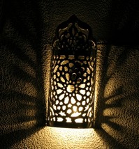 Moroccan Silver Wall Sconce- Moroccan Wall Silver Sconce -Moroccan Light Sconce - £52.56 GBP