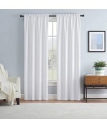 Eclipse 1pc Blackout Braxton Thermaback Window Curtain Panel White 42&quot;x6... - £9.43 GBP