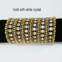 6 rows strands bangles Expandable bracelet Openable big fil Stretch multilayer R - £24.86 GBP