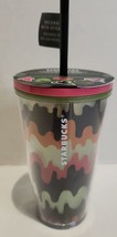 Starbucks Fall 2023 Halloween Swirl Grande Tumbler W/ Glow In The Dark Stickers - £20.97 GBP