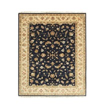 EORC Buy Hand-Knotted Wool Navy Traditional Oriental Peshwar Rug Online - £1,040.60 GBP