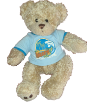 Build a Bear Surf USA Teddy Bear Beige Bear Plush Beach Ocean 15&quot; - £15.08 GBP