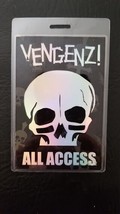 VENGEANCE - ORIGINAL VENGENZ! WORLD TOUR PASS #101 LAMINATE BACKSTAGE PASS - $50.00