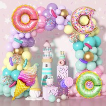 139Pcs Pastel Donut Balloon Garland Arch Kit, Donut Sweet One Birthday Party Dec - £20.77 GBP