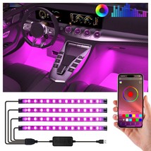 Smart Led Interior Car Under Dash Lights with APP Rhythm Light Strip Multicolor - $47.50