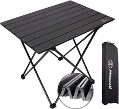 MSSOHKAN Camping Table Folding Portable Camp Side Table Aluminum Lightweight - £27.16 GBP