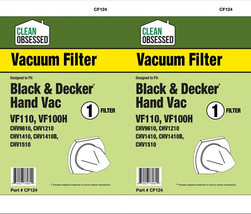 CF124 Black &amp; Decker Hand Vac Filter, #vf110, Vf100h, 2 pk - $10.00