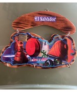 El Salvador Wood Wall Key Holder Hanger Juegos Tipicos Made in El Salvad... - €8,97 EUR
