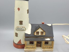 LEMAX White Cliff Lighthouse Porcelain Village Collection Plymouth Corners A-322 - £19.02 GBP
