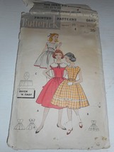 Vintage 1950s Butterick Size 10 8440 bust 28 square neck dress cut pattern - $193.25 MXN