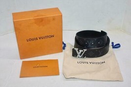 LOUIS VUITTON LV Marble 40MM Reversible Belt Monogram Eclipse Size 90CM ... - £735.75 GBP