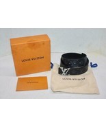 LOUIS VUITTON LV Marble 40MM Reversible Belt Monogram Eclipse Size 90CM ... - $920.43