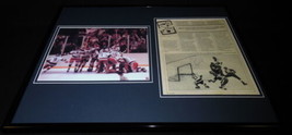 Mike Eruzione Signed Framed 16x20 Photo Set JSA 1980 Miracle on Ice Team USA J - £118.32 GBP