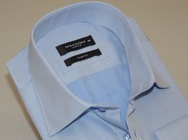 Men's Franco Gilberto Dress Shirt Cotton Blend French Cuffs Turkey 5482-418 Blue image 3