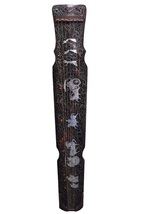 Guqin old collection 7 strings treasured wooden lacquerware Chinese stri... - $499.00