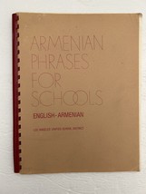 Armenian Phrases for Schools English-Armenian Vintage 1982 Book - $19.35