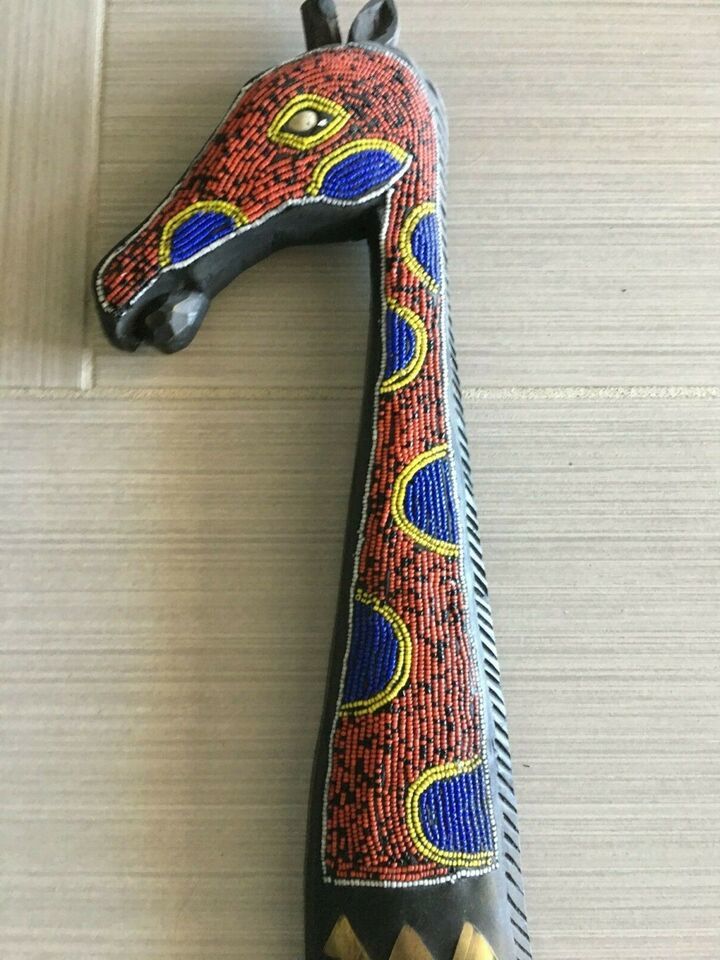 Indonesia Hand Painted Hand Carve Giraffe - $18.69