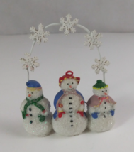 Princess House Snowpeople Snowman Single Place Card Holder - €4,15 EUR